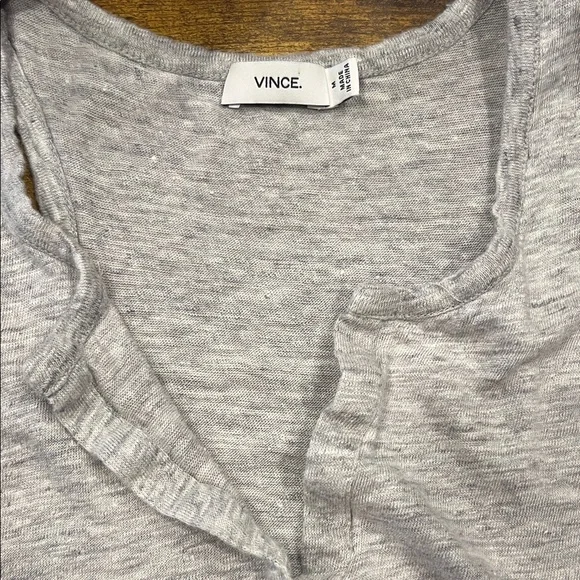Vince Light Gray Tank Top - Picture 2 of 3